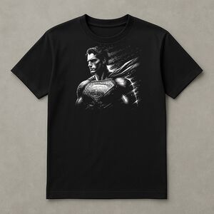 Black Superman Graphic T-Shirt